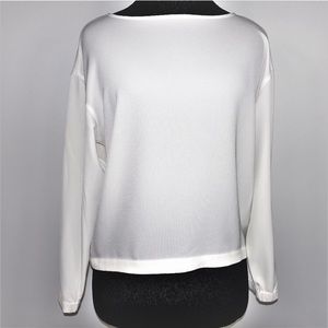 Uniqlo Blouse Long Sleeve Top Boat Neck